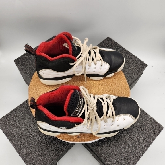 JORDAN JUMPMAN TEAM II BG SIZE 6.5 YOUTH 8 WOMEN SHOES 820273 101 - Picture 7 of 13